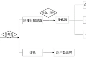 從含鋰溶液中除鉀并生產鋰鹽的方法