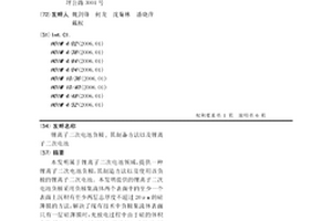 鋰離子二次電池負極,其制備方法以及鋰離子二次電池