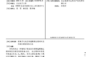 鋰離子電池層柱錳酸鋰正極材料及其插層組裝制備方法