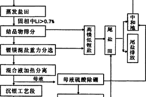 基于鎂鋰硫酸鹽晶體形態及密度和溶解度差異的鎂鋰分離工藝