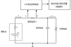 監測鋰一次性電池容量的電路結構