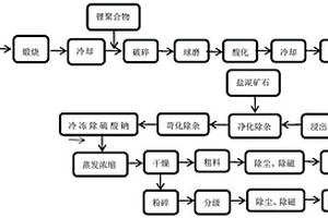 用鋰輝石、鋰聚合物和鹽湖礦石混合生產單水氫氧化鋰的工藝