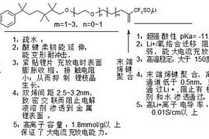 鋰空電池芳叔烷基醚雙烯二氟甲基磺酸鋰的離子膜化合物