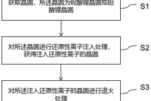 基于離子注入的鈮酸鋰或鉭酸鋰晶圓黑化方法