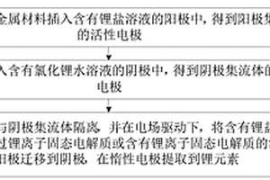 基于鋰離子固態電解質的鋰元素提取方法及裝置