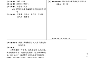 高強、高熱穩定性Al2O3多孔陶瓷的制備方法