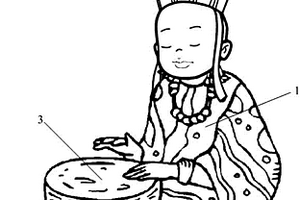 敲手鼓的智能機器人玩具