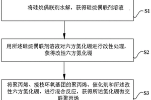 氮化硼微交聯聚丙烯及其制備方法和其應用