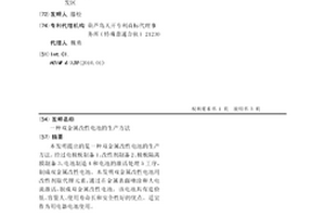 雙金屬改性電池的生產方法