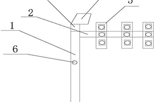 可控型的交通信號燈燈桿