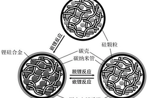 碳納米管填充硅/空心碳復合負極材料及其制備方法