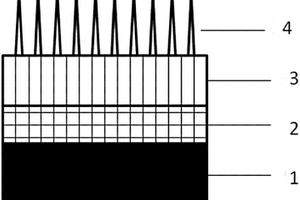 納米非極性面GaN錐形陣列材料