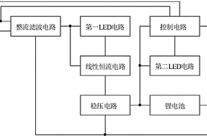 具有應急照明功能的線性恒流LED燈電路