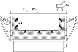 带减震装置的锂电供电的水上无人机停机平台