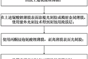 力學傳感器用鈮酸鋰單晶薄膜圖形化刻蝕方法