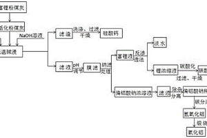 從粉煤灰中分離富集鋰、鋁、硅的方法
