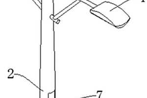 具有鋰電池防盜結構的太陽能路燈