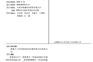 鋰離子二次電池的復合負極材料及其制備方法