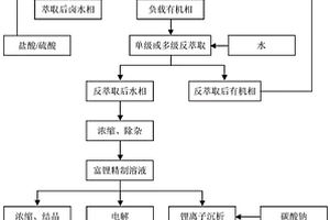 用仲酰胺/叔酰胺復合溶劑從含鈣鹵水中分離鈣提取鋰的萃取體系、萃取方法和其應用