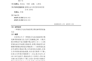 鋰離子電池用凝膠聚合物電解質的制備方法