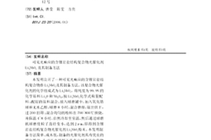 可见光响应的含锂岩盐结构复合物光催化剂Li3NbO4及其制备方法