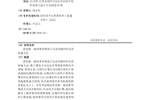 新型碳-碳納米管鋰離子電池負極材料及其制備方法