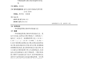 硅酸錳鐵鋰正極材料的制備方法