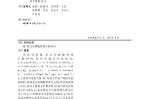 鎳、鋇活化磷酸鐵鋰正極材料