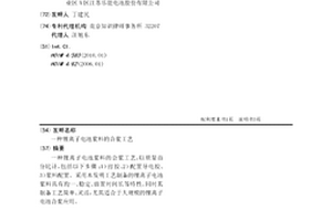 鋰離子電池漿料的合漿工藝