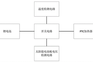 太陽能路燈鋰電池低溫加熱電路