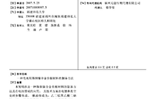 電池用錫銅鎳合金負極材料的制備方法