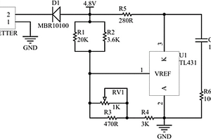 智能監控終端的電流防逆充電電路