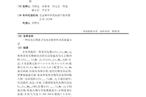 高電壓鋰離子電池正極材料及其制備方法