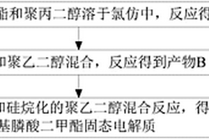 甲基膦酸二甲酯固態電解質的制備方法及鋰離子電池