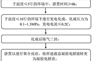 凝膠電解質電芯的制備方法及其應用