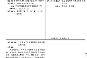 高分子電解質防靜電劑組合物及其應用