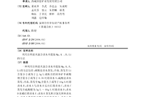 利用自然能從混合鹵水中提取Mg、K 、B、Li的方法