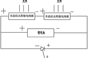 帶有利用太陽能電池板發電的LED聲控燈的鎖具