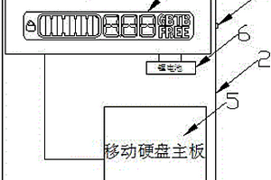 帶應急燈移動硬盤容量監測系統