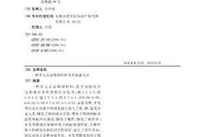 多元合金鑄球材料及其制備方法