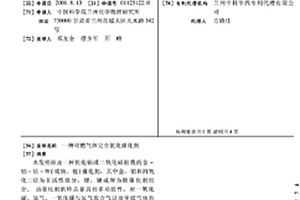 可燃氣體完全氧化催化劑