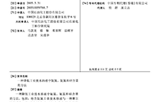 降低工業廢水溶液中氨氮、氨氮和硅含量的方法