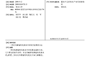 在電解錳鈍化廢水中回收重金屬的方法