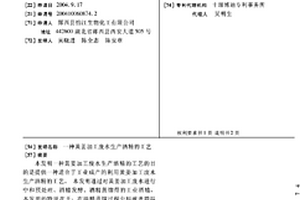 黃姜加工廢水生產酒精的工藝