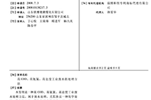 高COD、高氨氮、高鹽度工業廢水的處理方法