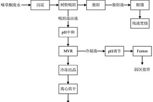 嗪草酮廢水達標排放協同鹽資源化的處理工藝及其運行方法