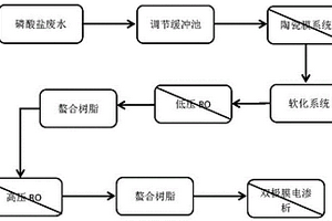 由磷酸鹽廢水制備磷酸和堿的工藝