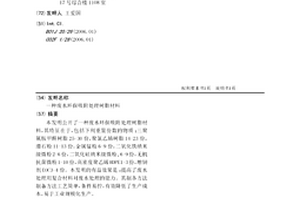 廢水環保吸附處理樹脂材料