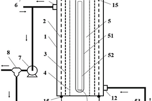 以多級光電管深度處理高鹽有機廢水的反應器
