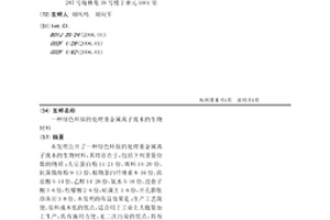 綠色環保的處理重金屬離子廢水的生物材料